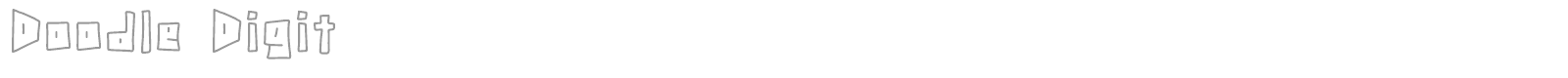 Doodle Digit font preview